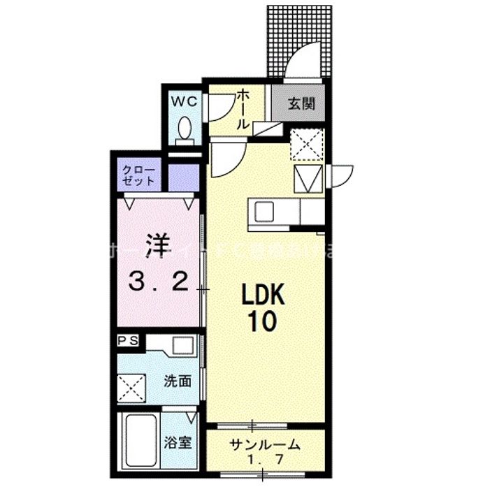 リブリオポラ Dの間取り
