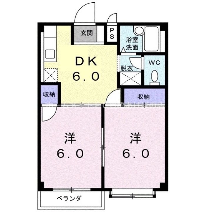 YMシャトー202の間取り