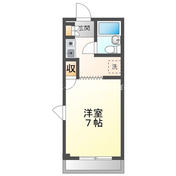 スカイビレッジアイセイ303の間取り
