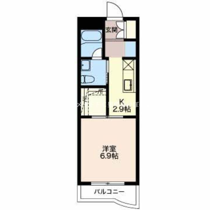 スワンルーム108の間取り