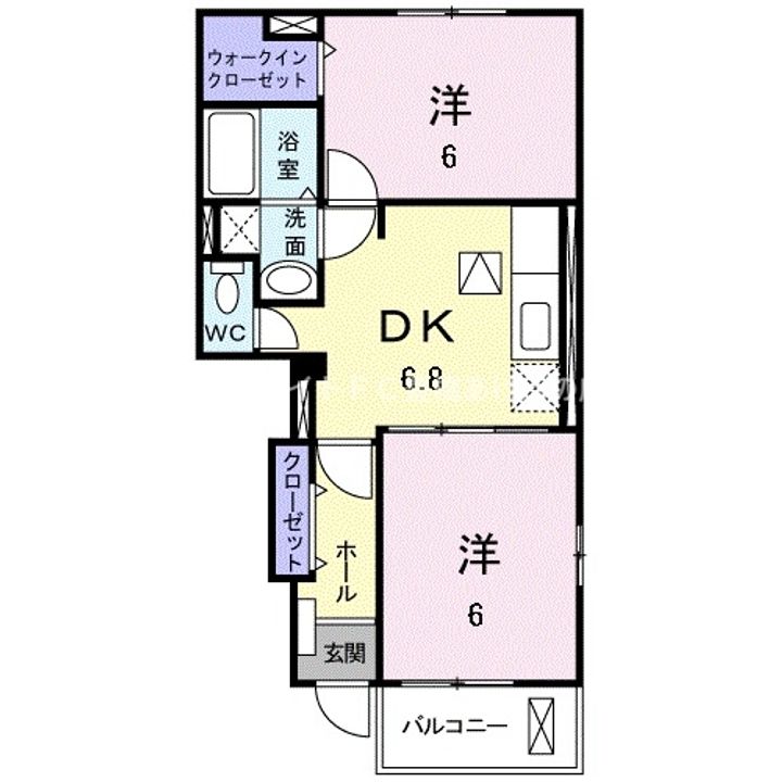 クリアネス F Ⅱの間取り