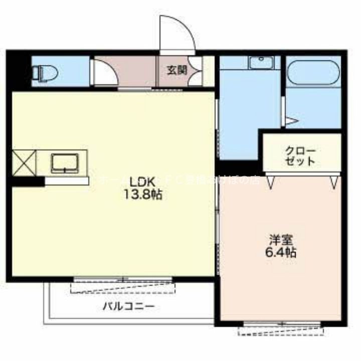 グリチーネドゥ—エ102の間取り