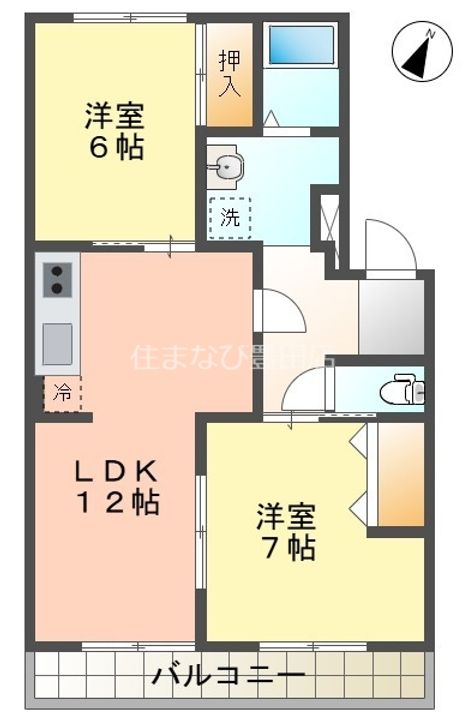 サンシティM202の間取り