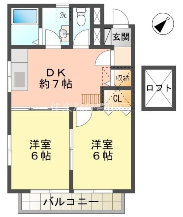 ソシア21Kの間取り