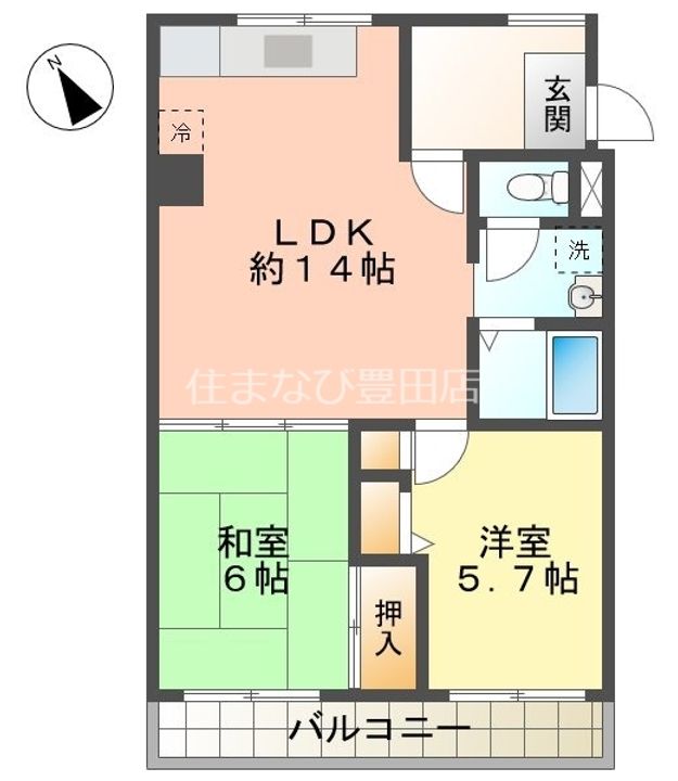 グリーンハイツ東山の間取り
