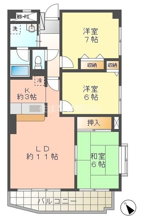 フロムエミコ303の間取り