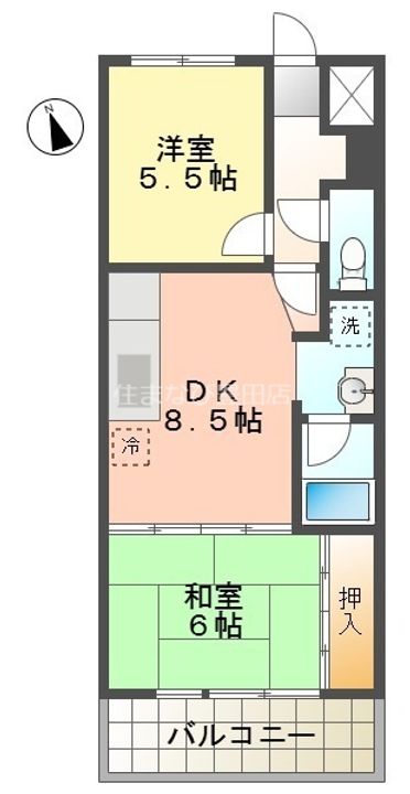 ファミール朝日の間取り
