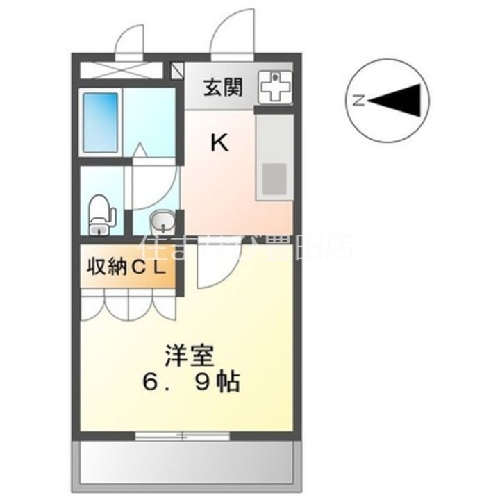 ハイヴィレッジ詩音Ⅱ202の間取り
