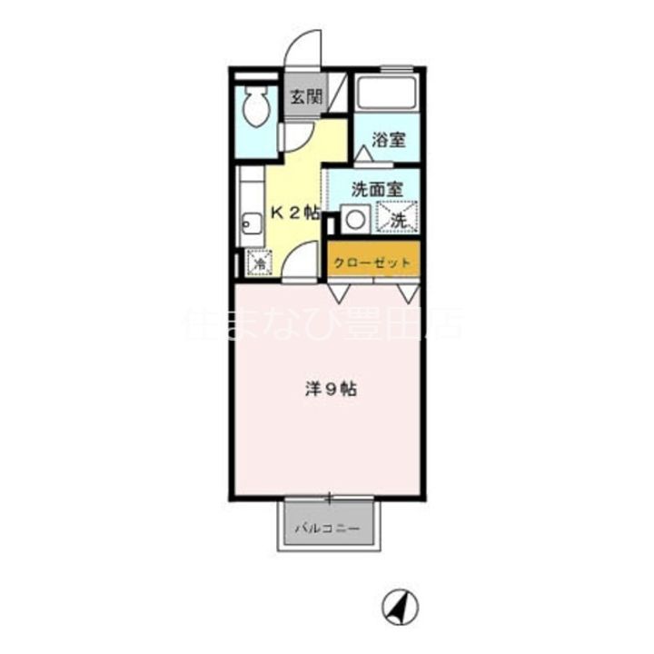 コンフォート宮町の間取り