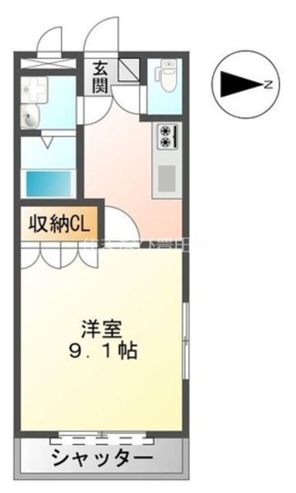 シャイン花園101の間取り