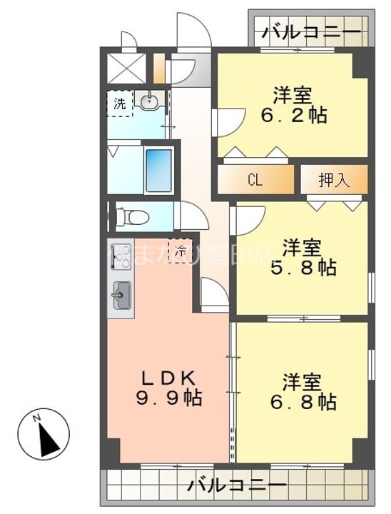 ベルカーサ東山台 Iの間取り