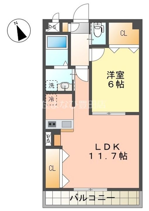 ビクトリア浄水203の間取り
