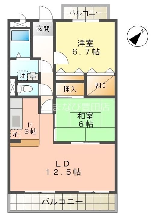 グリーンヒルズ三好丘の間取り