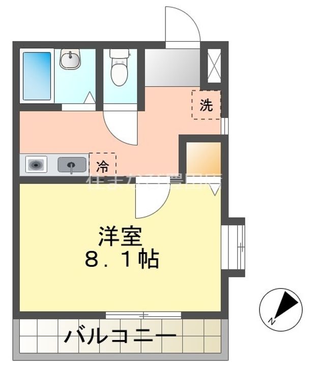 セントラルコートサイトウ305の間取り