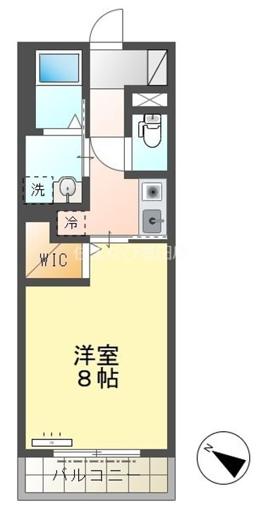 スカイパラスⅢ105の間取り