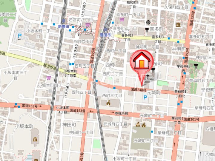 (仮称)豊田駅前新築ビルの地図