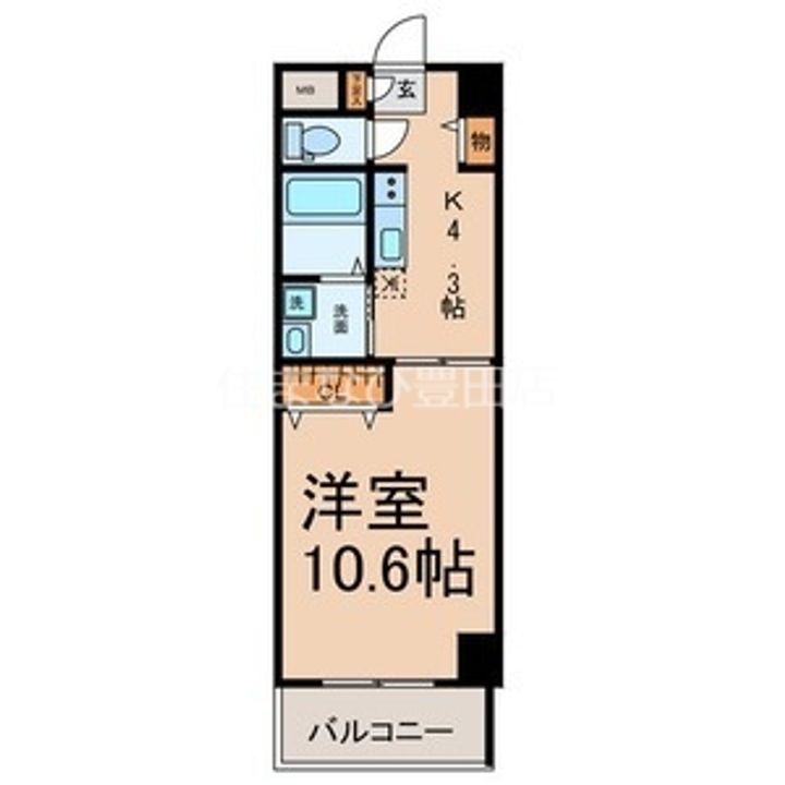 リヴィエール三好の間取り