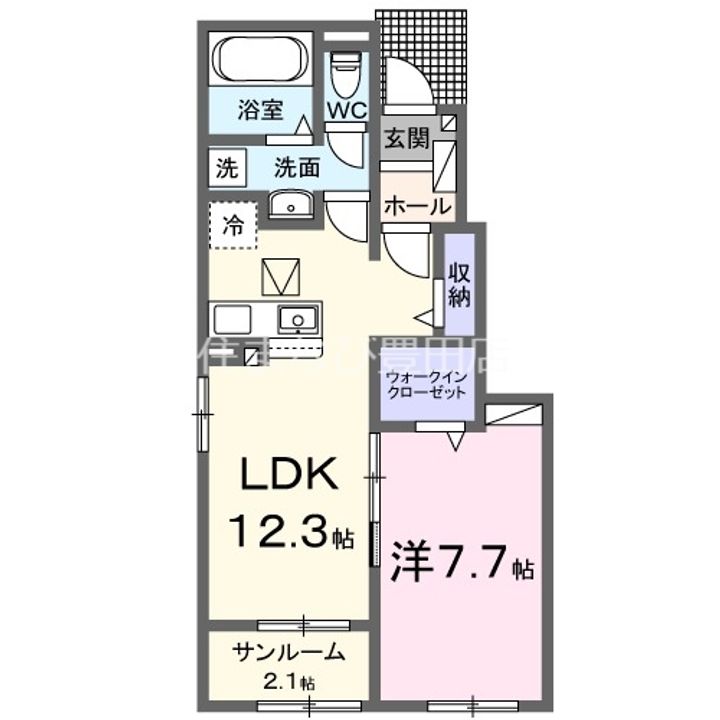 リバーサイド436の間取り