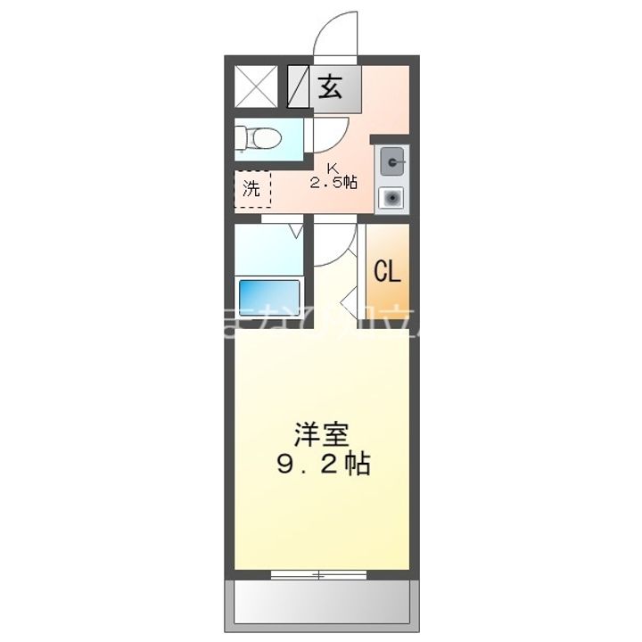 A・City弁天の間取り