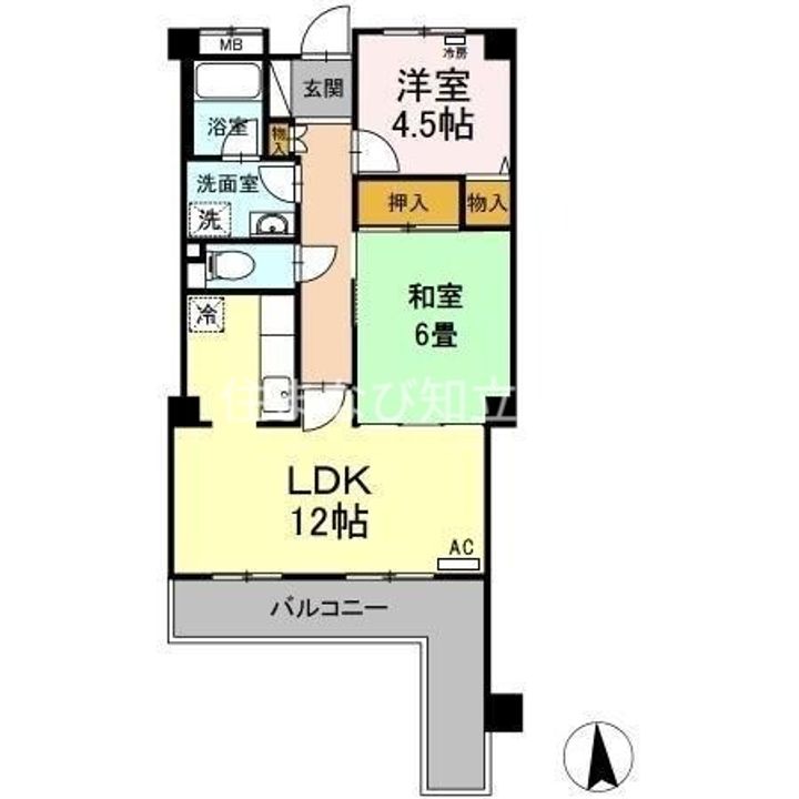 ジャルダン桜町502の間取り