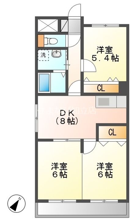 マーレ荘知立の間取り