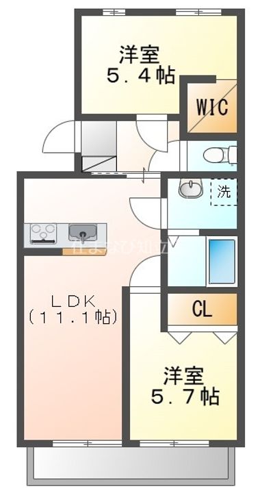 アネックス弁天の間取り