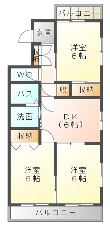 Park Side Plaza セロリの間取り