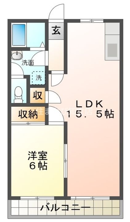 愛知県刈谷市板倉町1丁目(マンション)の賃貸物件303の間取り
