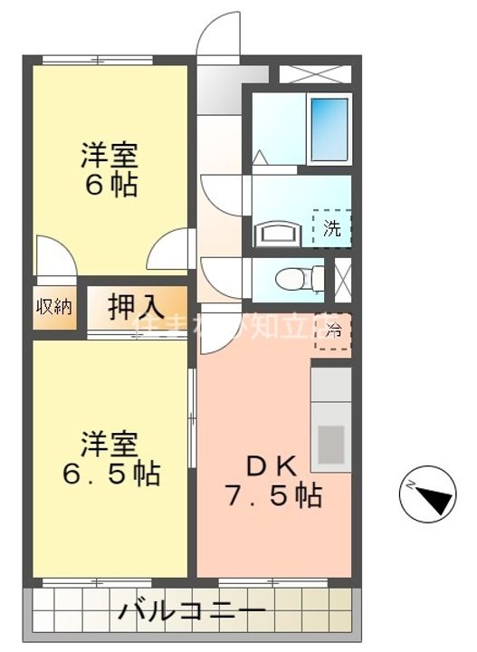 レジデンス東刈谷Ⅱの間取り