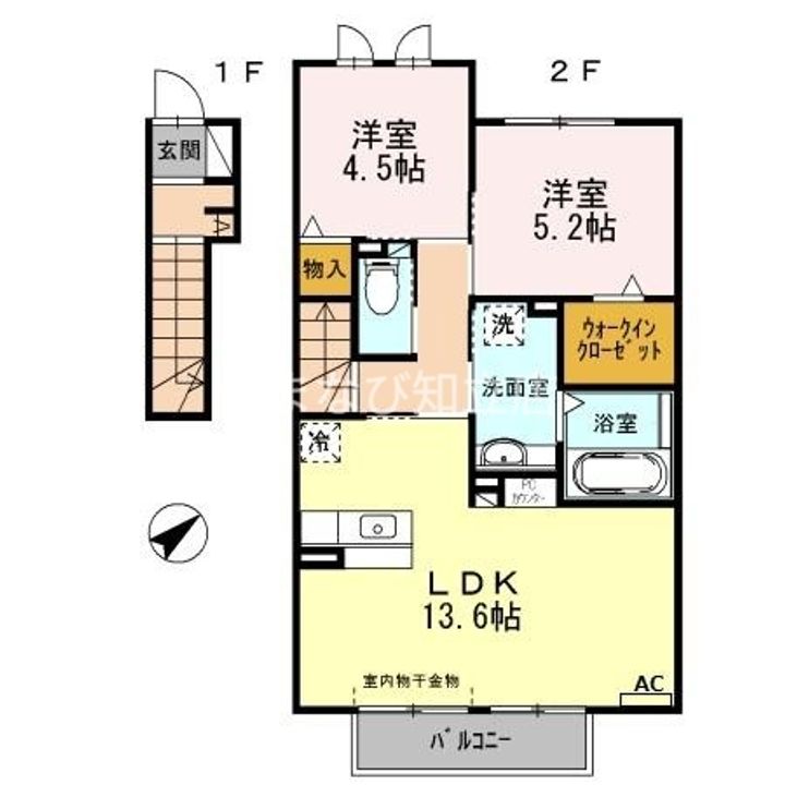 セジュール ココアの間取り