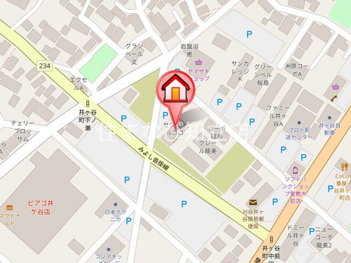 セジュール ココアの地図