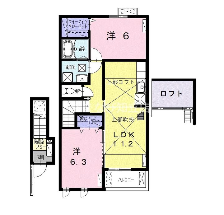 愛知県刈谷市半城土中町1丁目(アパート)の賃貸物件203の間取り