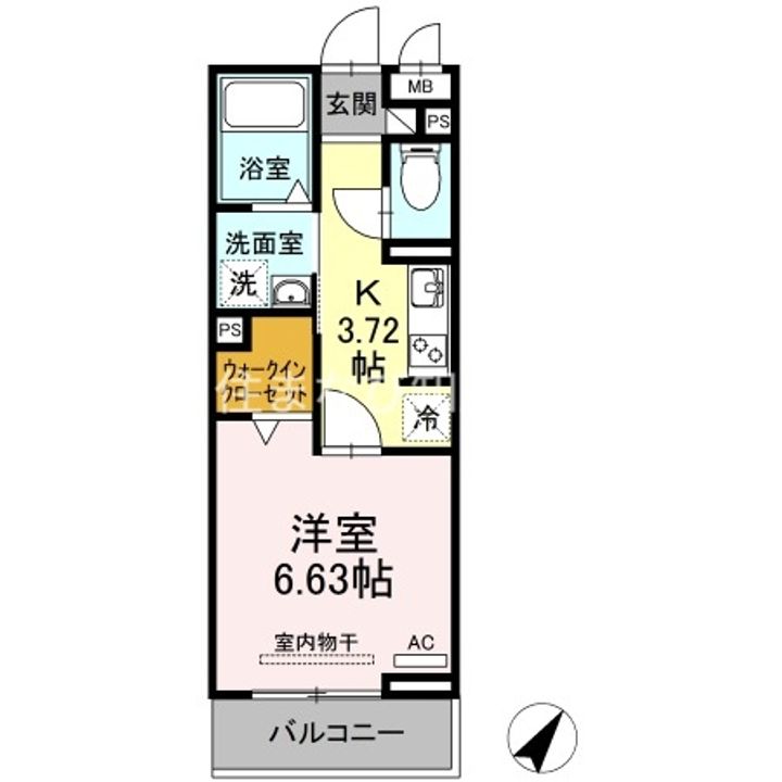 シェノン二本木新町201の間取り