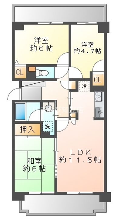 コープ野村新安城南壱番館の間取り