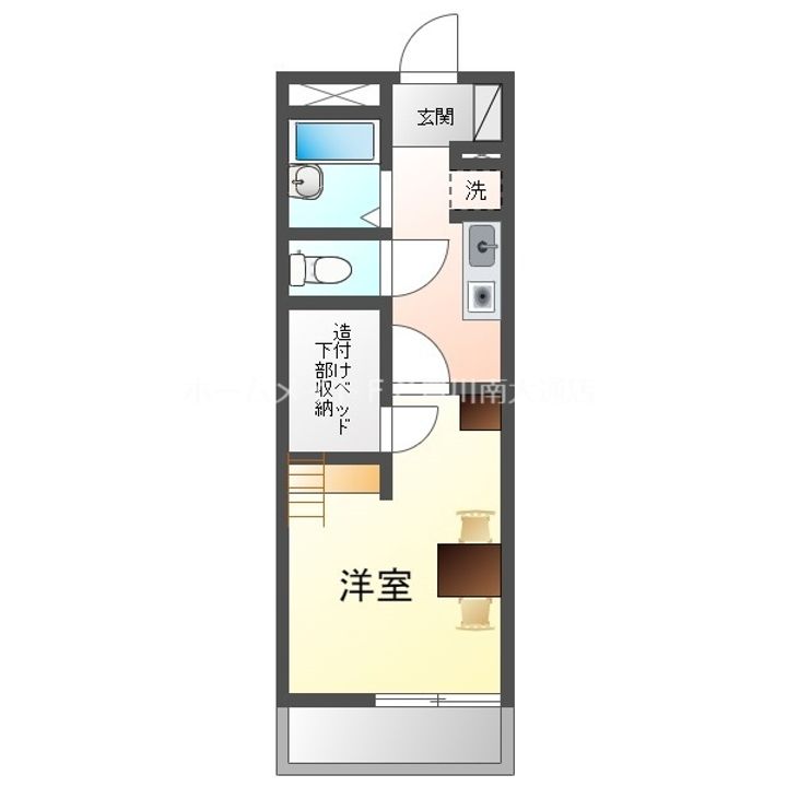 レオパレスエスペランサV106の間取り