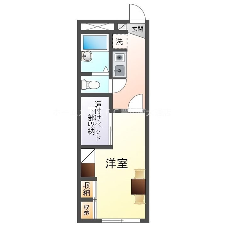 愛知県豊川市八幡町黒仏(アパート)の賃貸物件220の間取り