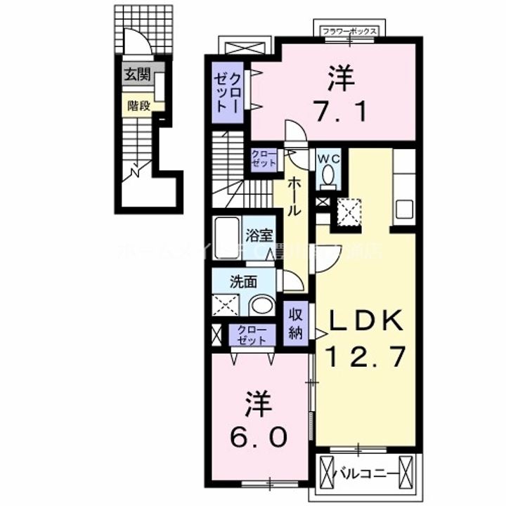 Lucioleの間取り