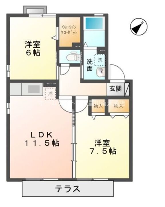 ウィルモア四ツ谷 C棟102の間取り