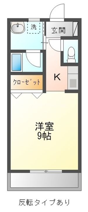 愛知県豊川市大堀町(アパート)の賃貸物件202の間取り