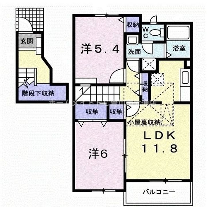 セレーノ蔵子の間取り