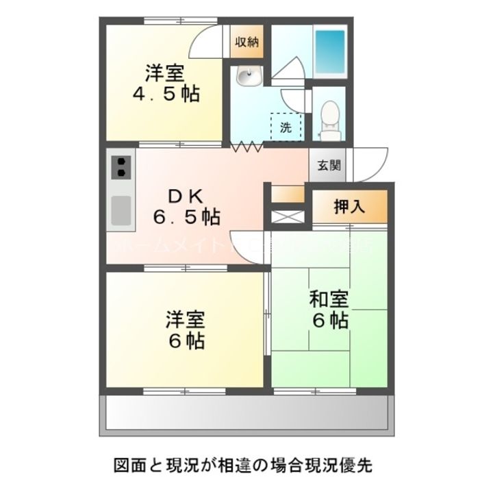 アーバンライフナノヒラ102の間取り