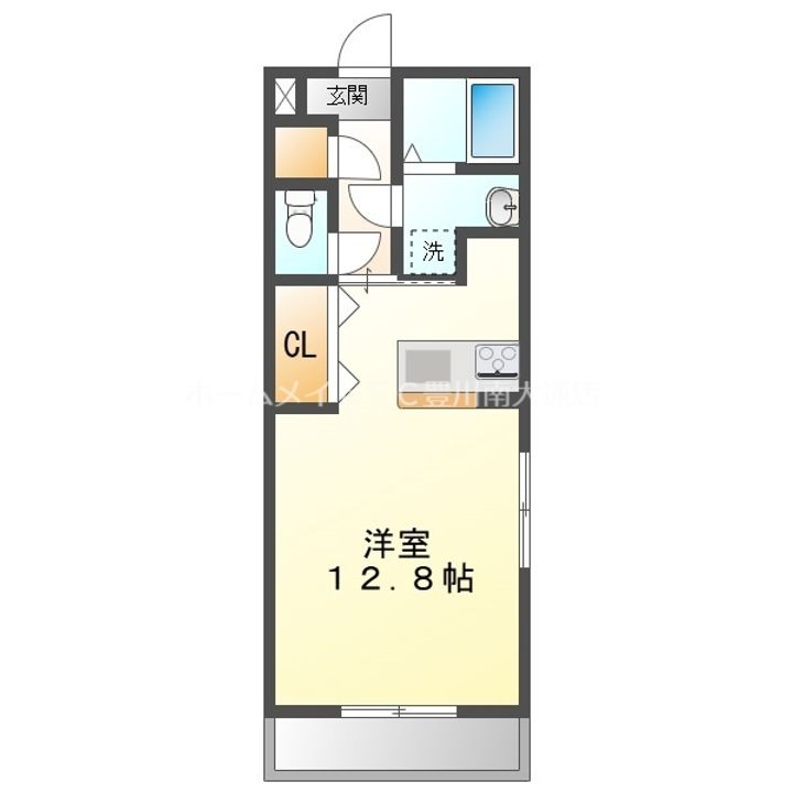 ビアンシュール美園の間取り
