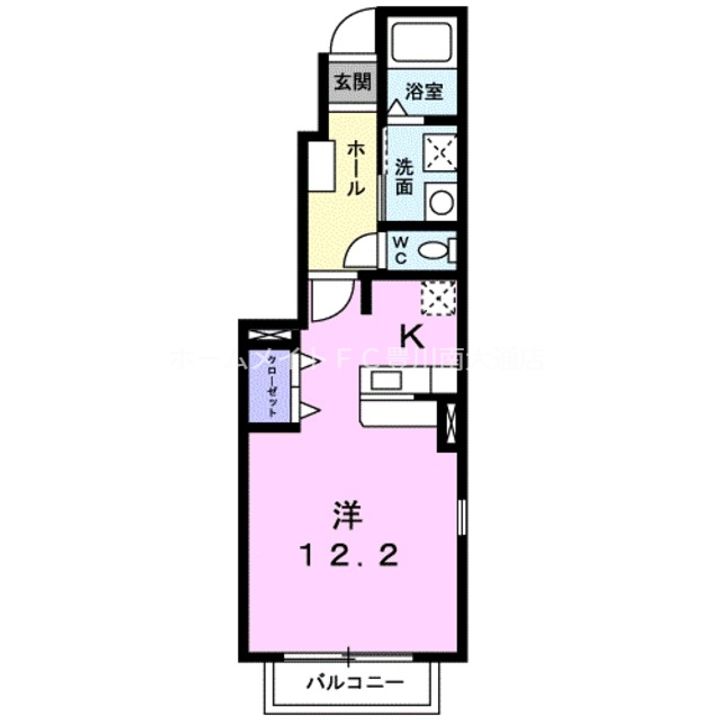リバーサイド 小田渕の間取り
