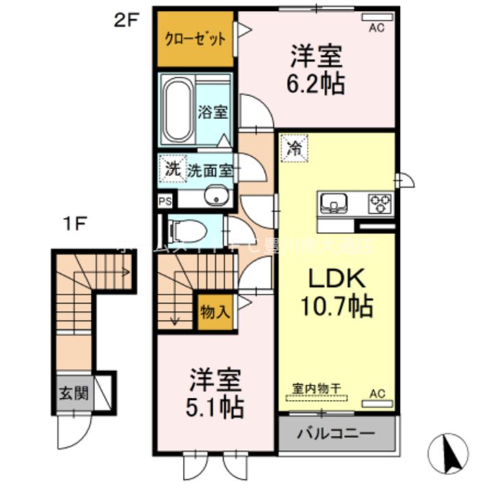 パストラル ヴィブレの間取り