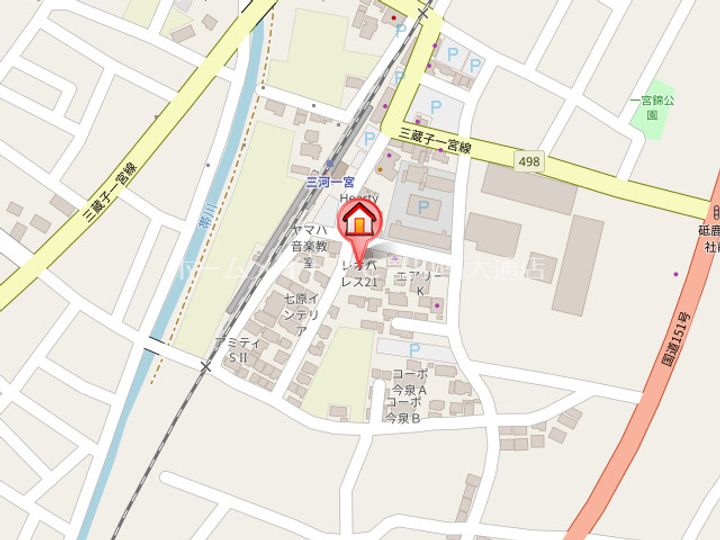 レオパレスR203の地図