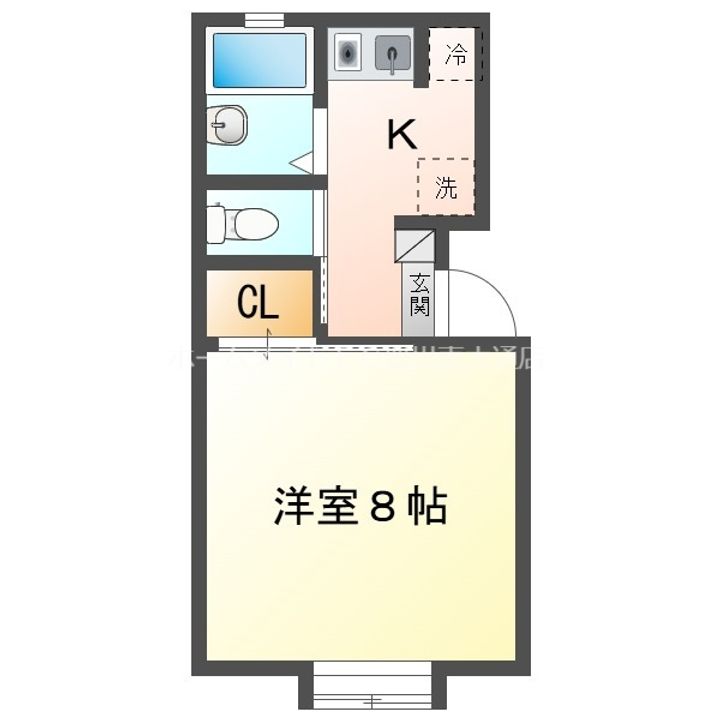 ミューズイン本野ケ原202の間取り