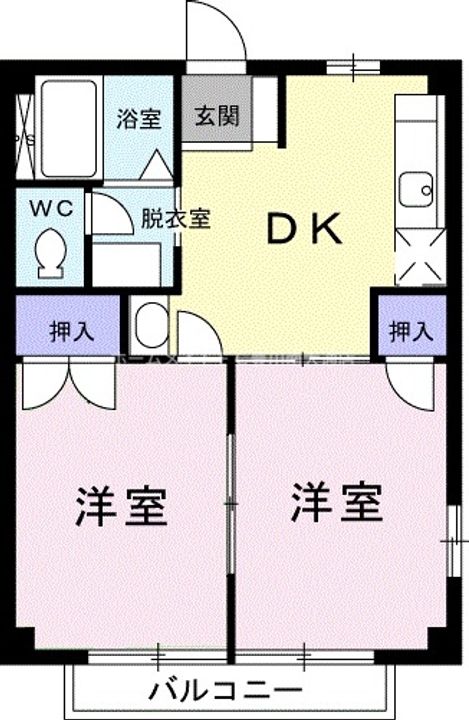 愛知県豊川市谷川町中道(アパート)の賃貸物件201の間取り
