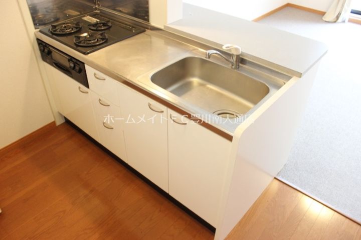 愛知県豊川市大橋町4丁目(アパート)の賃貸物件205のキッチン