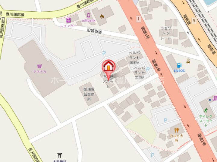 清水荘アパート2A-2の地図