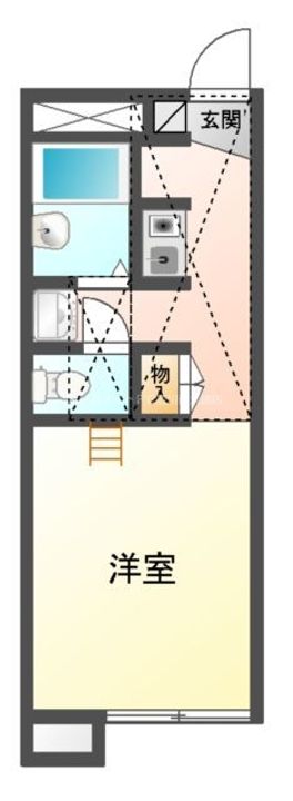 レオパレス中野川107の間取り